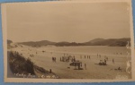 Cartofilia - Praia de Cabo Frio !! Rio de Janeiro !! decada de 1960 !! totalmente sem urbanização !! Vista do Praião !! preto e branco !!