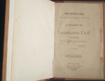 Livro- Livreto da Edição do projeto de casamento Civil !! editado como carta em 1884 !! autor conselheiro Antunes Maciel ! Impresso pelo centro positivista - carta ao ministro do Imperio !! cartilha com 15 paginas !!acervo de colecionador !!