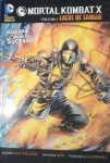 Revista - Quadrinhos - MORTAL KOMBAT X !! Volume 1 - laços de sangue !! edição PANini; Comics ano de 2015 !! baseado na serie Jogos de Sucesso !! acervo de colecionador !!