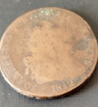 Moeda Portugal - Peça rara !! valor de 40 reis !! Disco grosso !! material cobre !! ano de 1812 !! alto valor de mercado !!