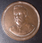 Medalha- Brasil !! Gloria ao Marechal de Ferro !! Marechal Dheodoro da Fonseca !! material bronze !! diametro de 25mm  !! decada de 1950 !!