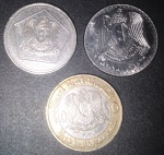 3 Moedas - Egito - Tipos de diferentes !! desenhos Exoticos !! lindas peças !! valores diferentes !!