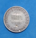 Moeda - Brasil - material de prata - valor de 500 Réis ano data de 1906 !! !!! data dificil de aparecer !!