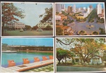4 Postais do Brasil - GOIANIA !! Centro da Cidade !! + Zona residencial !! + Clube Jáo !! + Avenida Araguaia !! todos da decada de 1960 !! raridade !! acervo de colecionador !! coloridos de época !!