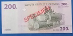 Cedula - SPECIMEM !!! Congo NA000 000 0A !!! Flor de estampa , decreto de 2007 !!!