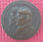 Medalha - Comemorativa da Cidade de Salvador !! 400 anos de fundação !! 1549/1949 !! Governo Geral de Tomé de Souza ! material bronze !! diametro de 50mm