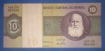  Cedula / Brasil -  10 cruzeiros /ano de 1970 !! , ass. Antonio Neto e Ernani Golveas !! Mais dificil !!! .