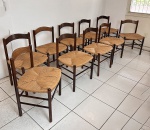 IMPORTANTE CONJUNTO DE 10 CADEIRAS de design Brasileiro