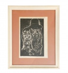 Marcelo Grassmann : Xilogravura , ass. inf. dir. e dat. 1958. Med. Mi 26 x 18 cm  Me 40 x 32 cm