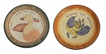 Colecionismo : Pratos da Boa Lembrança : Lote de dois pratos . Med. 25,5 cm diam