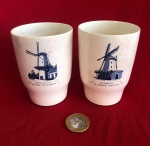 Copos de porcelana comemorativo fabricado pela renomada marca alemã/luxemburguesa Villeroy & Boch produzido entre 1970 e 1990.