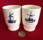 Copos de porcelana comemorativo fabricado pela renomada marca alemã/luxemburguesa Villeroy & Boch produzido entre 1970 e 1990.