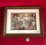 Arte em Relevo ou Shadow Box produzida por Anton Pieck  entre 1970 e 1980 na Holanda.