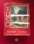 Quebra - Cabeça da marca Tuco com o tema ''Menina com seus cachorros '' com 320 peça do seculo XX .
