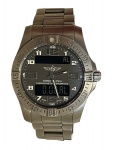 Relógio Breitling Aerospace EVO, caixa de titânio de 43 mm, movimento quartzo, mostrador cinza, brac