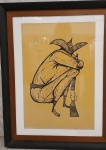 ALDEMIR MARTINS -1922- 2006  "Cangaceiro" 1979 serigrafia X / XXX  Assinada e datada 79 c.i.d Medidas: Alt. 67 x 45 cm