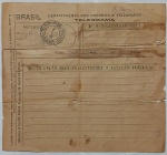 Antigo telegrama dos correios e telégrafos do Brasil. Carimbado e datado, maio 1935(MUITO GRATO SUAS FELICITAÇÕES = GETÚLIO VARGAS)