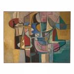 ROBERTO BURLE MARX. Sem título - o.s.t. - 100 x 130 cm - assinado e datado 1978 no cid. (Essa obra p