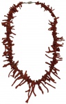 Colar em coral natural em formato de galhos, com fecho em metal. Peça de bom efeito visual, com design orgânico e irregular. Comprimento: 51 cm.