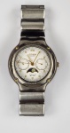 Relógio CITIZEN original, caixa e pulseira em aço titânio, multi-função, com fase de lua, movimento quartz. Necessita revisão.