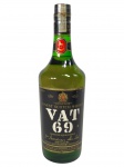 BEBIDA, uma (1) garrafa de whisky escocês Vat 69, Finest Scotch Whisky, produto da Escócia, contendo 1 litro. Sem garantia de integridade do líquido.