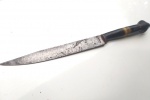 Vintage Coleção, Bonito Punhal Antigo, Pontiagudo, PROCK CAMPANHA, Lâmina Aço carbono, com cabo Misto em chifre polido. Medindo 23,4cm