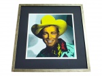 ZYPPO CHAGAS, "Roy Rogers" , gravura técnica a giclée em papel algodão, Prova do Artista. Peça assinada no cid e emoldurada. Ausência do vidro frontal, medindo 59x59cm e obra 38x38cm.