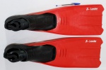 Esporte Aquático: Excelente par de Pé de Pato marca Leader Eurotecno, Vermelho, tamanho 45-46 10-11 Made italy. Mede 59,5cm semi novo