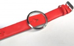 Fashion, Coleção, Relógio Vermelho Transparente, Quartz, medindo 42mm Funcionando. Vidro Cristal. Segundeiro Central. Coroa em 12hs. Fundo em Aço de Pressão. Bateria Nova em janeiro de 2026. Pulseira em couro combinando