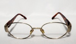 Vintage Coleção, Armação de Óculos Oval da CHAGALL italiana, By VISIBILIA, Dourada e Tartaruga, medindo 14cm, p/ usar lentes 54 x 40mm, com marcas de uso no estado.