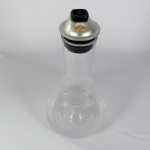 garrafa de vidro com medidor de gases, med. 35 x 17