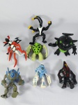 Sete miniaturas colecionaveis da série Ben 10