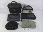 Seis bolsas femininas diversas, em bom estado de conservação