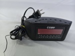 Rádio relógio Am/Fm Coby Cr- A50 na cor preto com despertador 120w, funcionando e bom estado de conservação.