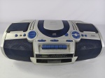 Rádio gravador (boombox) da marca Supersonic, modelo SC-3030CD, da década de 90, toca AM/FM e CD, item ao por na tomada ele liga, porém não testamos todas suas funcionabilidades