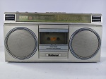 Antigo rádio Cassete Boombox Vintage da marca National Panasonic, modelo RX-4954F, toca rádio AM/FM e reprodutor/gravador de fitas cassete com função "auto-stop", item não testado