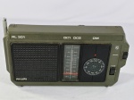 Antigo rádio Philips RL-301 modelo clássico, da década de 70-80, toca OM/CC1/CC2/SW, item não testado