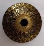 Antiga Canopla em Bronze Trabalhado para Lustre ou Pendente