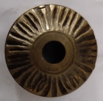 Antiga Canopla em Bronze Trabalhado para Lustre ou Pendente