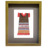 Arte Peruana. Fragmento de Tapeçaria. 24 x 16 cm (MI). 38 x 31 cm (MT).