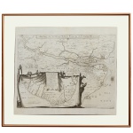 MAPA BRASIL HOLANDÉS. Circa 1640.(ME). 33 x 37 cm (MI). 43 x 47 cm (ME).