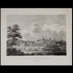 Vue du Palais Impérial de Petrowski, près Moscou - Litografia de autoria de Geoffroy Engelman (1788-1839). 45 x 54 cm.