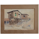 J. FORPE  Vilas Rurais. Aquarela. Ass. cid. 35 x 50 cm (MI). 49 x 65 cm (ME).