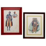 CARYBÉ, HECTOR (Lanús, Argentina, 1911 Salvador, BA, 1997)  Lote constando de 2 gravuras. Ass. 40 x 26 cm (MI). 50 x 37 cm (ME) / 33 x 24 cm (MI). 48 x 40 cm (ME).