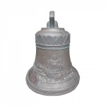 Sino em bronze. Brasil Séc. XIX. Maravilhoso sino em bronze. Apresenta o Brasão do Império. Sem badalo e apresenta restauro. Medidas aprox. 43 cm de altura, 39 cm de largura, 122 cm circunferência da boca.