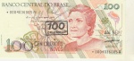C 211A , CEDULA DE REPOSIÇÃO DE 100 CRUZEIROS , SERIE 0004