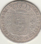 P330-320 REIS DE PRATA DE 1780,COROA ALTA