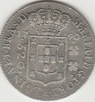 P363-320 REIS DE PRATA DE 1790 COROA ALTA SOBERBA