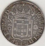 P237-640 REIS DE PRATA DE 1755 SOBERBA