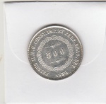 500 REIS DE PRATA DE 1850 SOB/FC